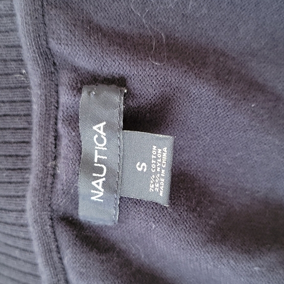 Nautica Cotton Double Button Vest Size Small Blue - Picture 2 of 6